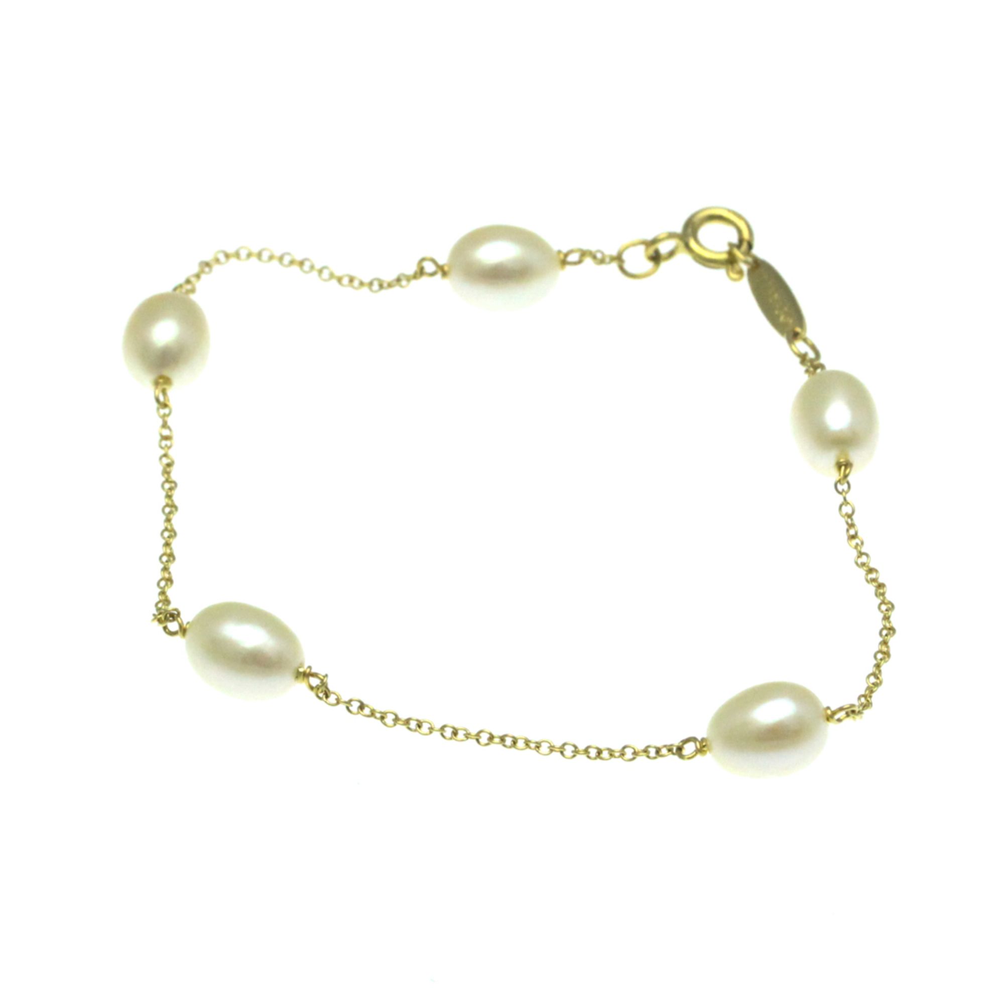 Tiffany By The Yard Yard Freshwater Pearl Bracelet Yellow Gold (18K) Freshwater Pearl Charm Bracelet