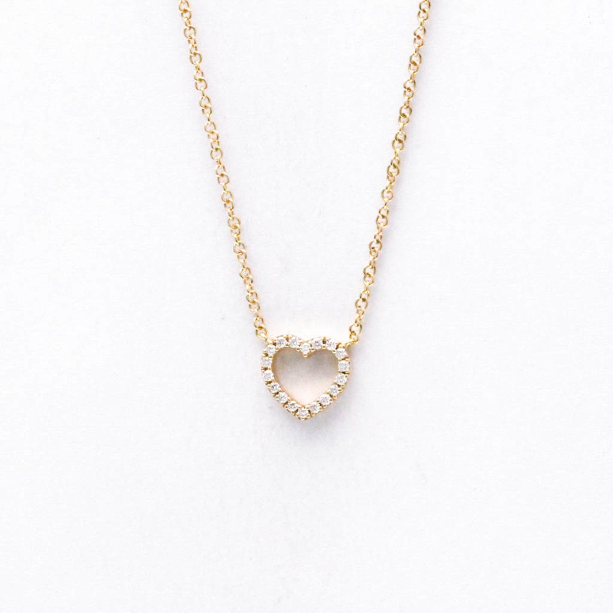 Tiffany Sentimental Heart Necklace Pink Gold (18K) Diamond Women,Men Fashion Pendant Necklace (Pink