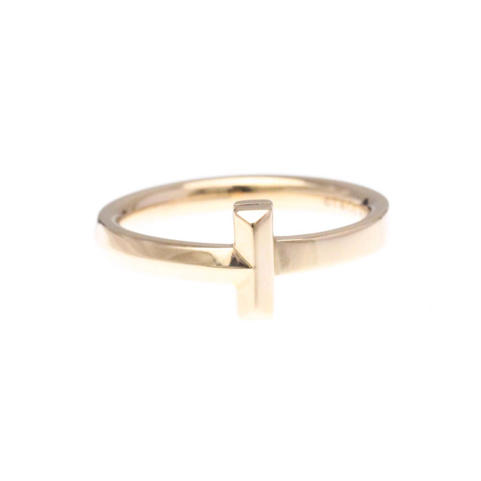Tiffany T-One Narrow Ring Pink Gold (18K) Fashion No Stone Band Ring Pink Gold
