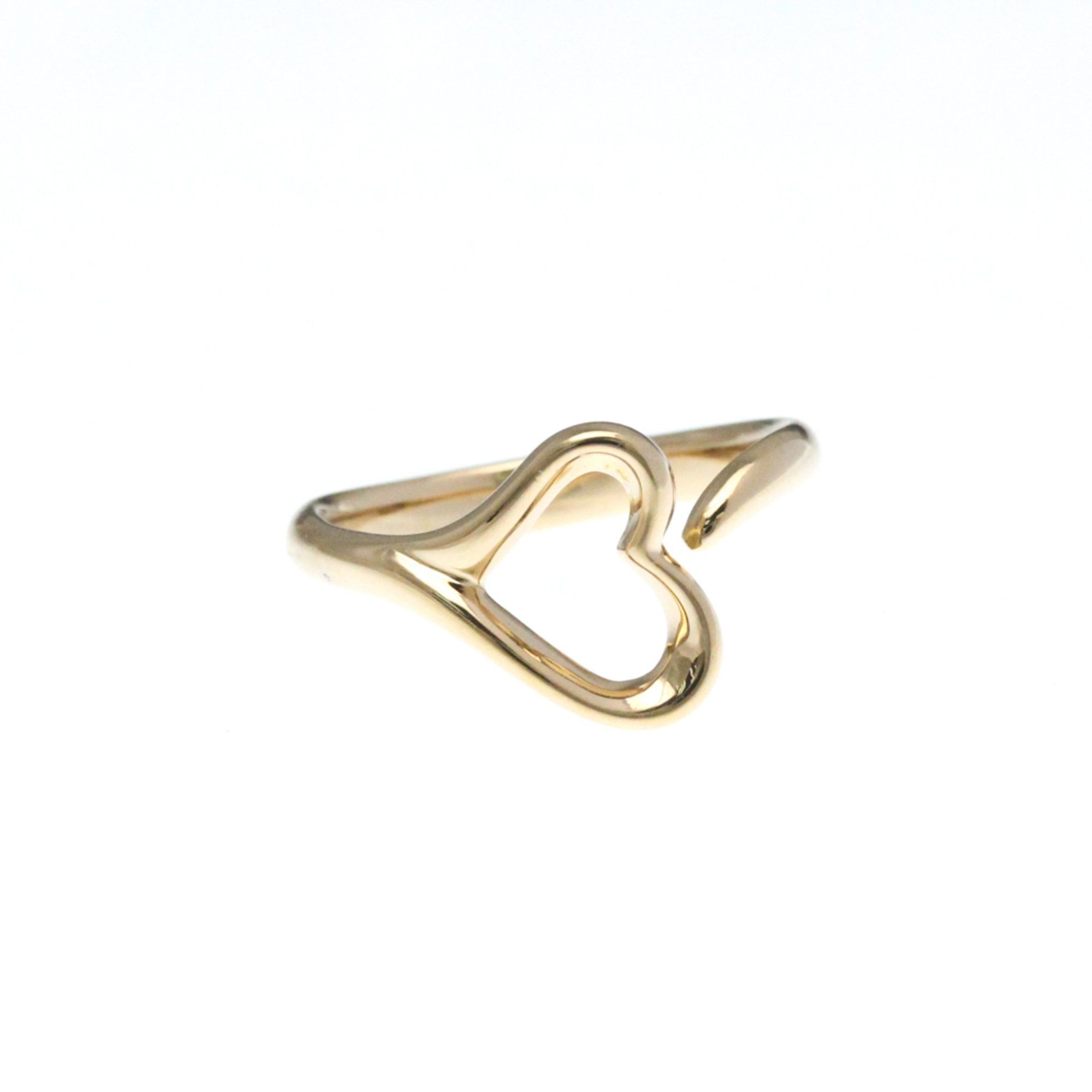 Tiffany Open Heart Pink Gold (18K) Fashion No Stone Band Ring Pink Gold