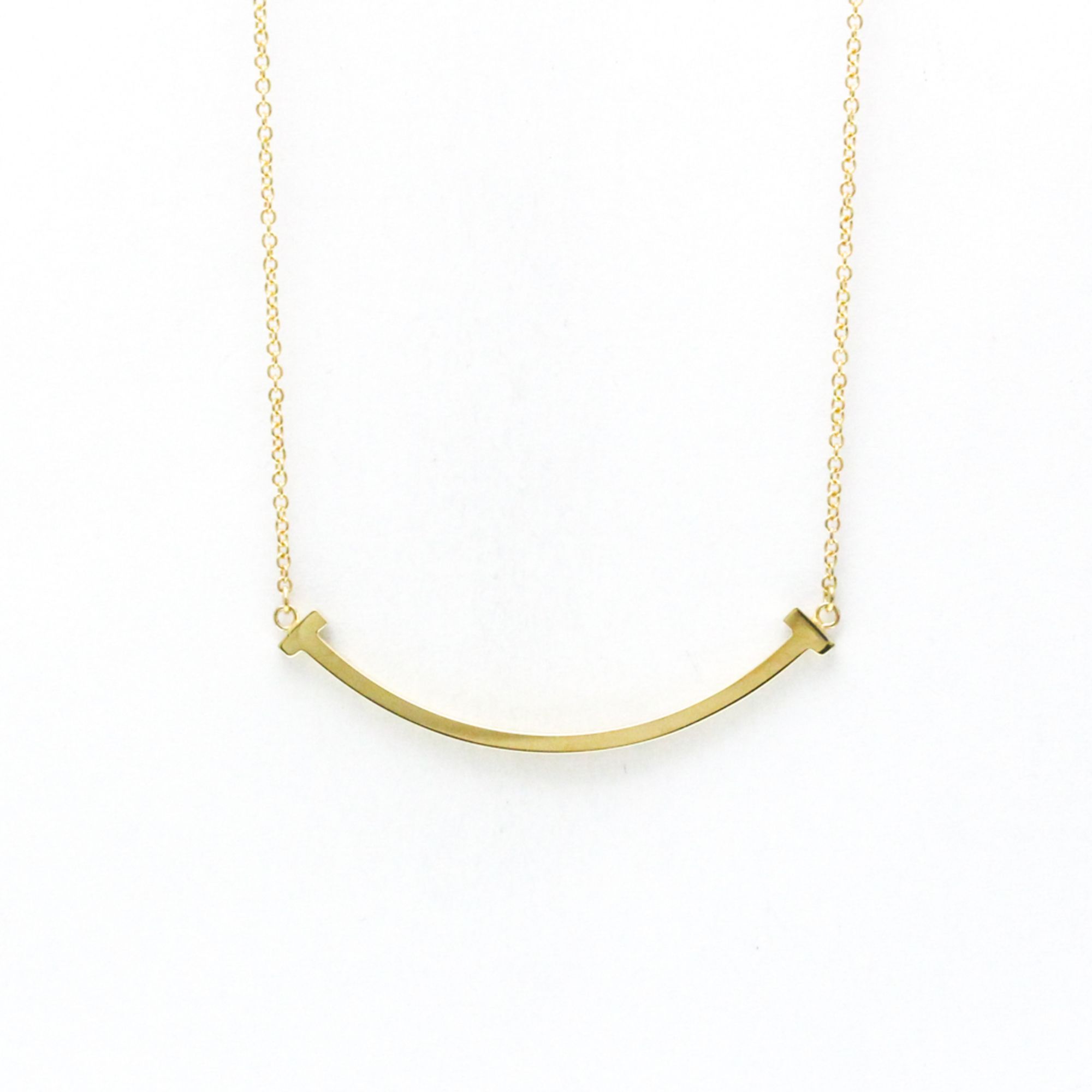 Tiffany Tiffany T Smile Pendant, Small Yellow Gold (18K) No Stone Men,Women Fashion Pendant Necklace