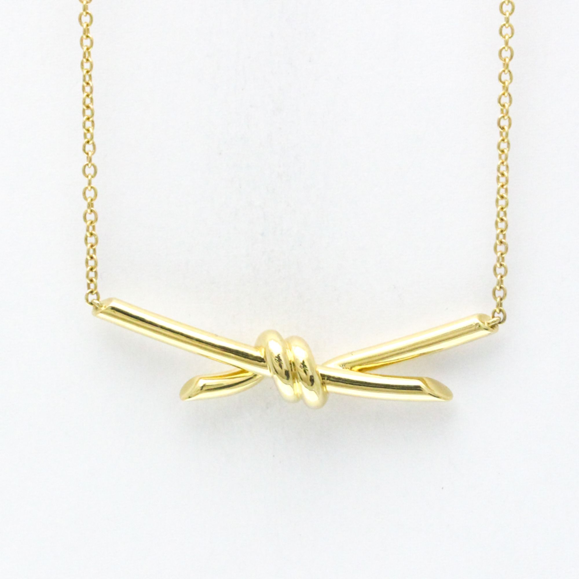 Tiffany Knot Yellow Gold (18K) Women,Men Fashion Pendant Necklace (Gold)