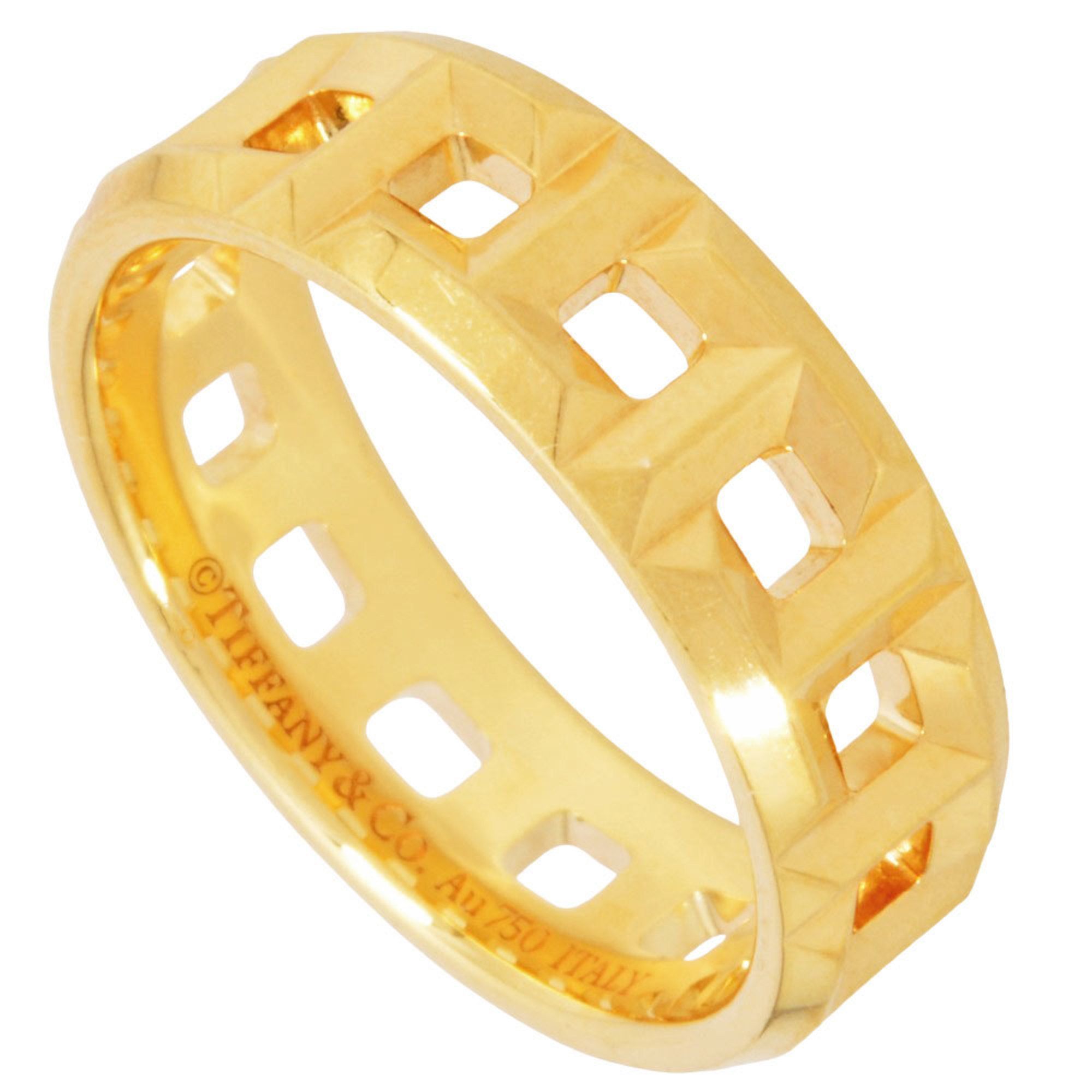 Tiffany & Co. T True Wide Ring, Size 8.5, 18KYG, 4.7g, Yellow Gold, 5.5mm, Women's