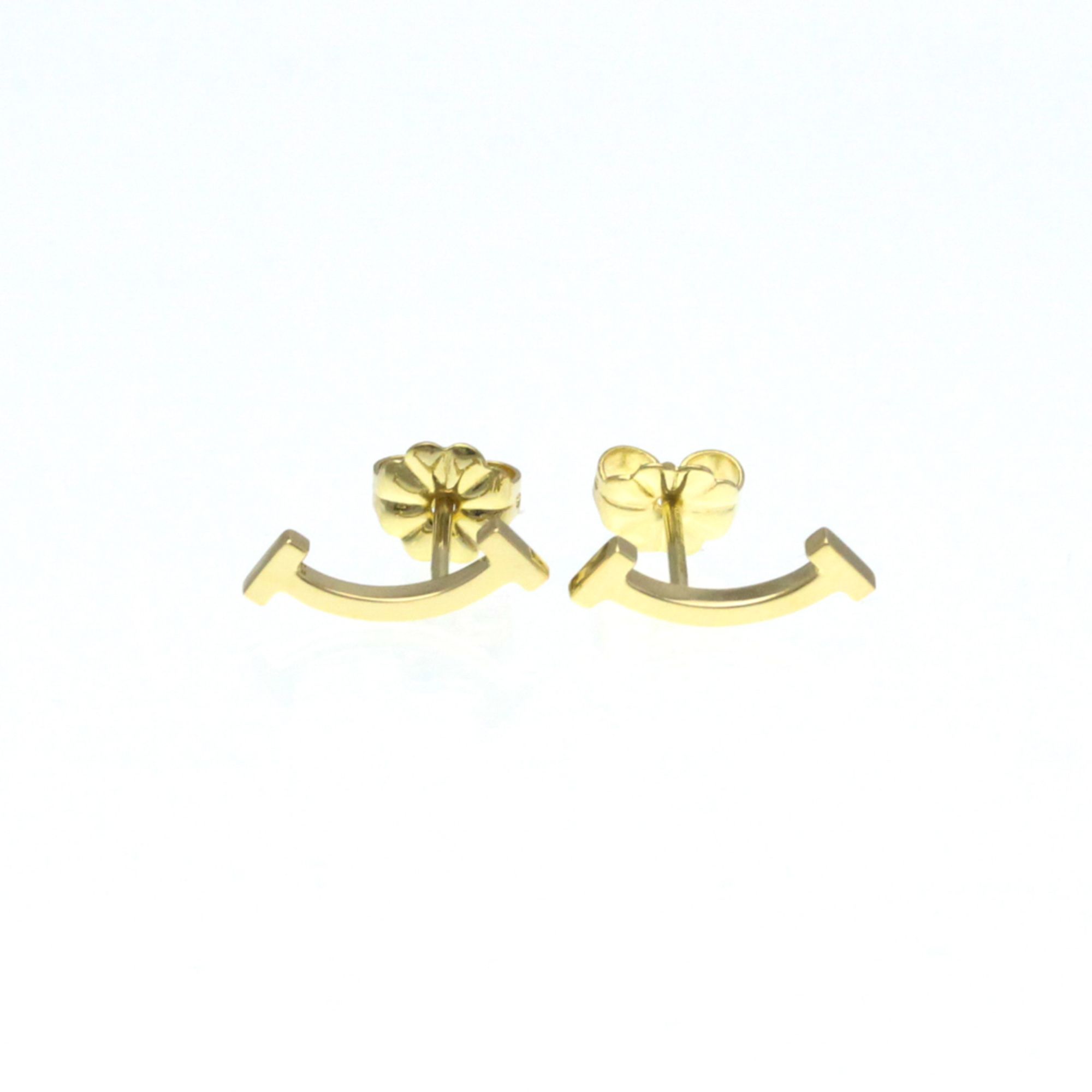 Tiffany Smile No Stone Pink Gold (18K) Stud Earrings Pink Gold