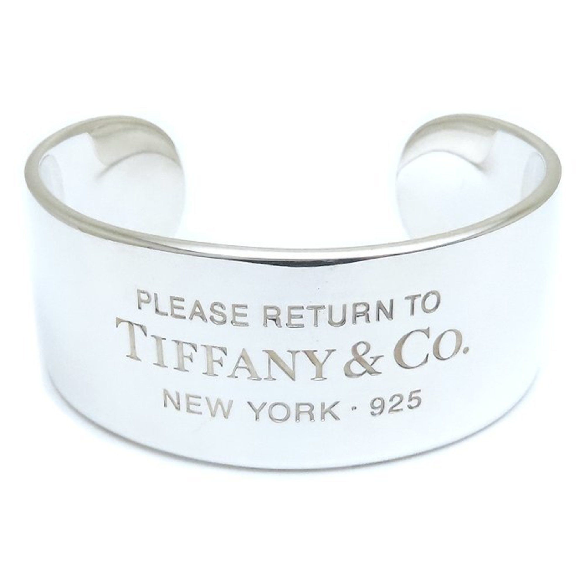 TIFFANY & Co. Return to Tiffany Wide Bangle and Cuff Bracelet in Sterling Silver (294174)