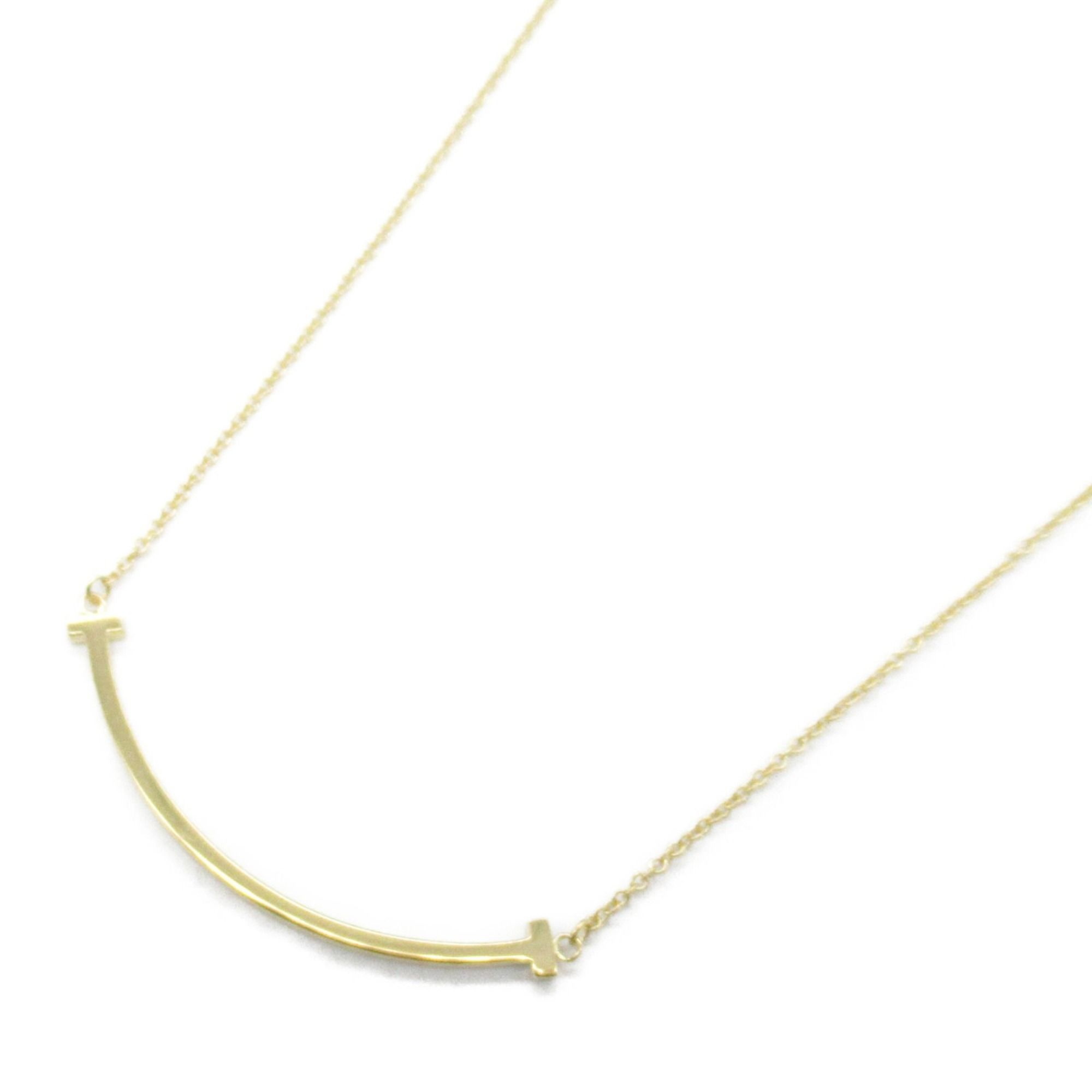 Tiffany & Co. T Smile Small Necklace 18K (Yellow Gold) Men's Women's Gold