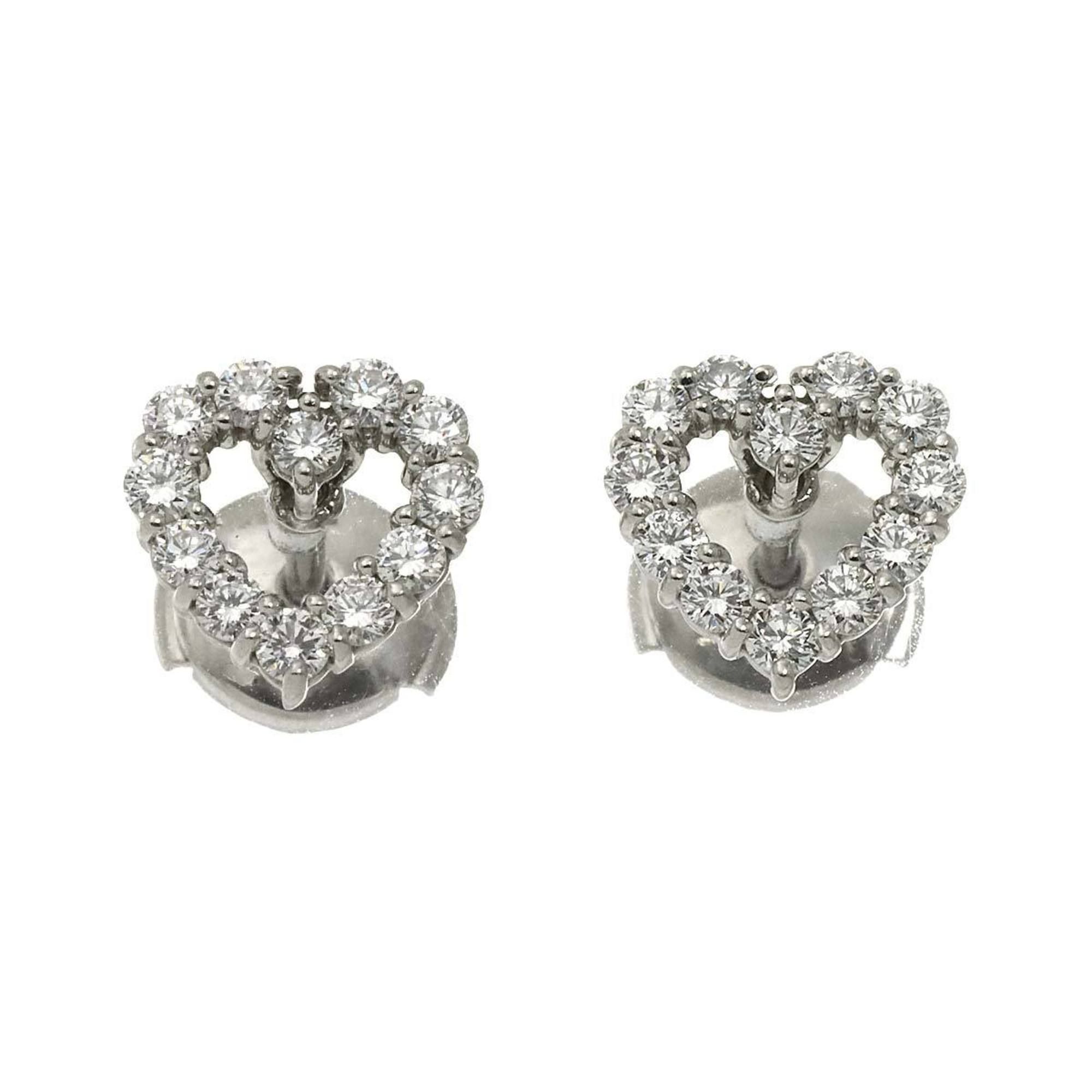 Tiffany & Co. Heart Diamond Earrings in Platinum