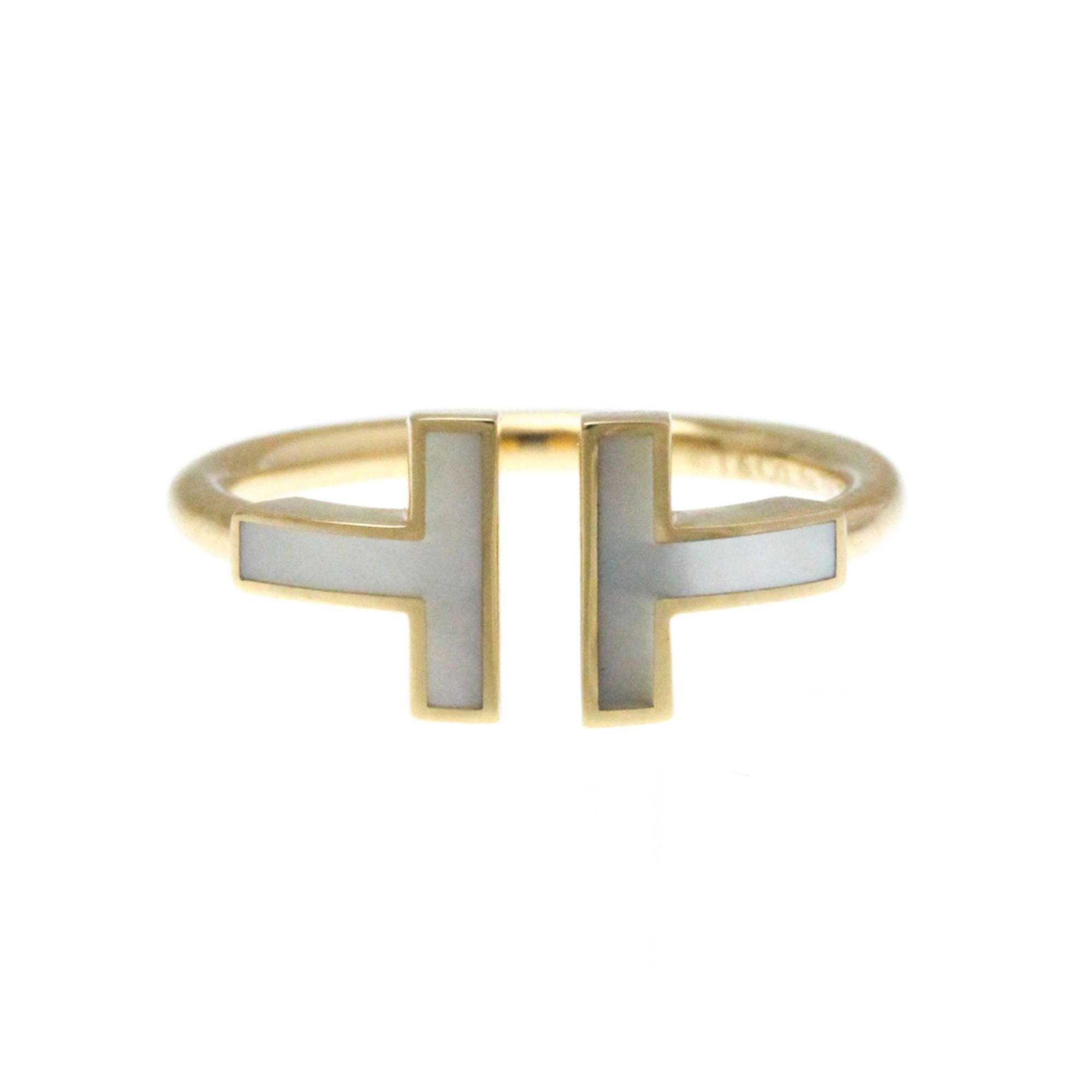 Tiffany T Wire Ring Pink Gold (18K) Fashion Shell Band Ring Pink Gold