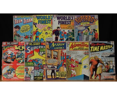 Comics - Superman DC National Comics, Teen Titans No.2; Superboy, comprising No.121 and No.123; Detective Comics No.322; Our 