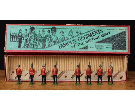 W Britain (Britains) Famous Regiments of the British Army No.1586 The Northamptonshire Regiment, comprising marching empty ha