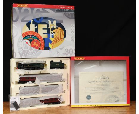 Hornby OO Gauge R2796M The Irish Mail train pack, comprising Royal Scot Class "Old Contemptibles" 4-6-0 locomotive and six wh