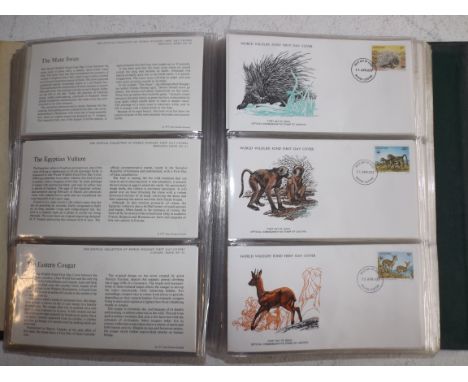 "The Official Collection of World Wildlife First Day Covers". A special album containing 108 wildlife covers.