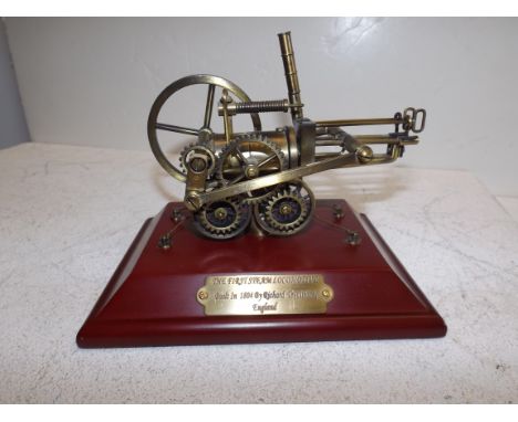 A static model of Richard Trevithick's first locomotive built in 1804.