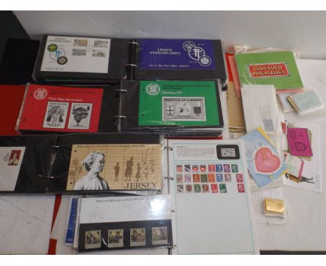 Channel Islands:- presentation packs, First Day Covers etc, together with a juvenile album and a little G.B.
