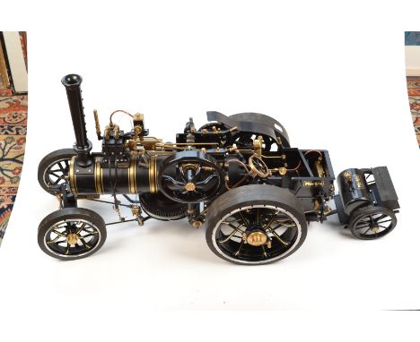 Markie precision working model:- A Burrell Ploughing Engine of 1/10th scale with gas fired livesteam. A superbly constructed 