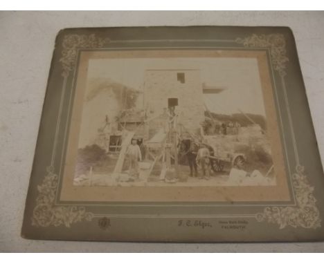 PHOTOGRAPHS. various incl mounted photo engine house by F.C. Elgar, Green Bank Studio, Falmouth.