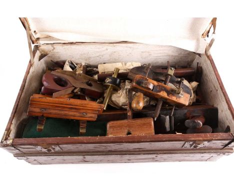 A large quantity of Victorian and later moulding planes and carpenters tools, to include a John Moseley &amp; Son fillester p