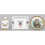 Sammlung von drei Porzellanobjekten