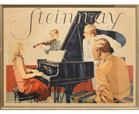 Werner und Maria von Axster-Heudtlass(1898 Berlin - 1949 Hannover bzw. 1884 Linz - 1966 Hannover)Plakat für Steinway &amp; So