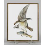 Porzellanbild mit Malereien von Brigitte Holtz