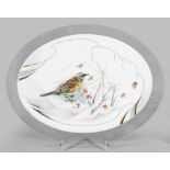 Porzellanbild mit Malerei von Brigitte Holtz