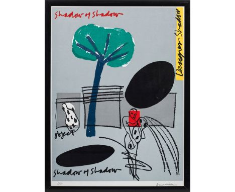 Bruce McLean(Geb. 1944 Glasgow/Schottland)"Shadow of Shadow". OriginaltitelFarbserigraphie/Velin, 1990/91. Sign. u. nummerier