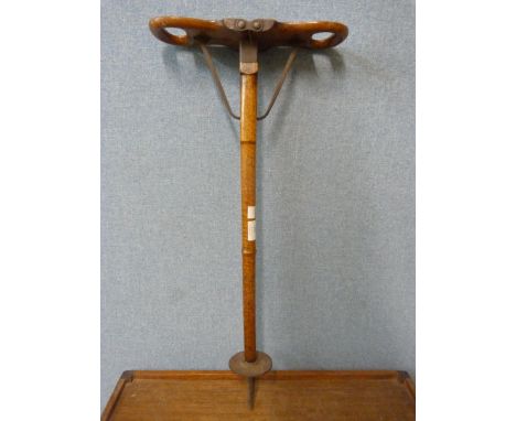 A George III faux bamboo shooting stick 