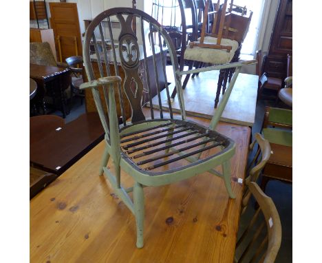 A painted Ercol armchair 