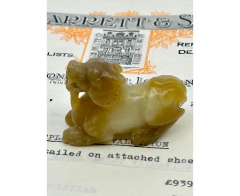 A small Chinese jade figure, L:5cm