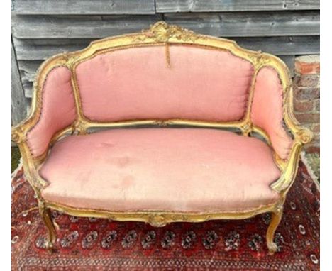 A 19th century French canope sofa&nbsp;