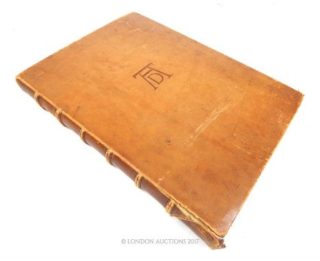 A large, rare, German Albert Durer leather-bound folio, Ltd Edition 29/100, published in Berlin in 1919, celebrating the anni