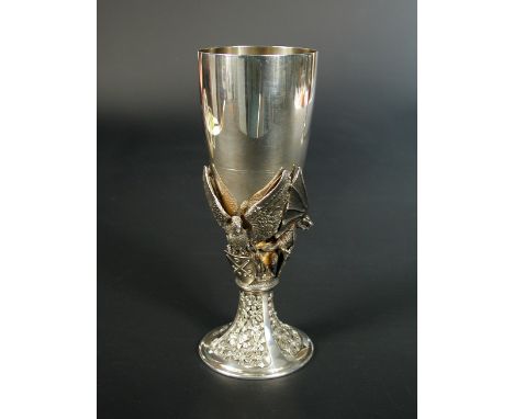 Dean & Chapter of St Paul's Silver Goblet, by Hector Miller for Aurum, London 1981, limited edition 245/1000, celebrating the
