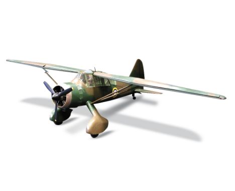 A Westland Lysander, nicknamed the 'Lizzie', a radio-controlled scale model, L4731, 185cm (83in) long Other Notes: The Westla