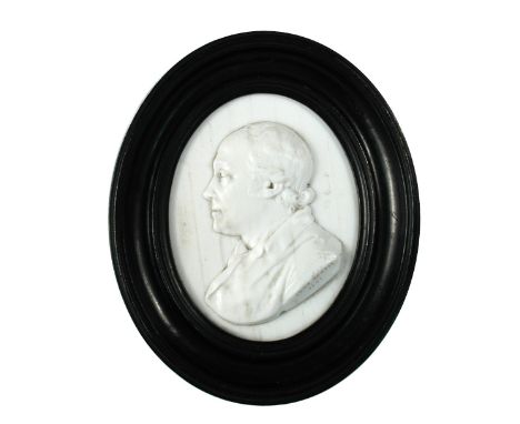 James Tassie: two 18th century bust length paste portrait medallions, the first of Dr John Hunter 1791, the other of Dr Willi