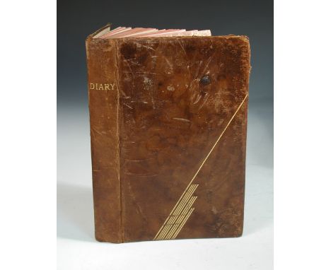 The 1942 personal hand written leather bound war-time diary of Wing Commander (later Air Vice-Marshal) James Edgar "Johnnie" 