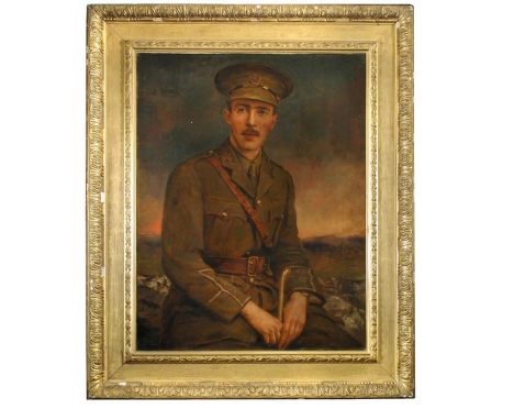 W T Roden (British, exh. 1880-1916) Portrait of Lieutenant Joseph Parkes in uniform oil on canvas, 90 x 70 cm Other Notes: Th