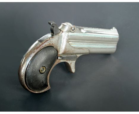 A Remington type II, model 3, over and under Derringer pistol, 7.5cm barrel  