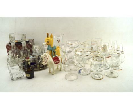 A selection of assorted glassware and ceramics, to include Babycham glasses, Babycham figure, Royal Worcester egg coddlers an