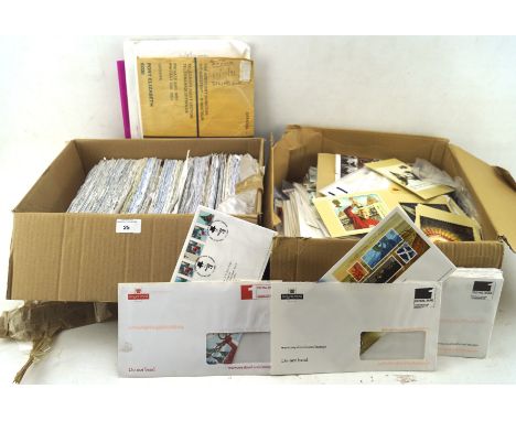 Large collection of mostly unused GB decimal stamp sheets and 1990s/2000s first day covers