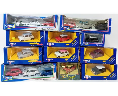 Corgi Mini Collection, twenty models to include C330/5 Mini Flame, 04405 Mini Rac Rally, 94171 Italian Job set, 04403 Mini Mr