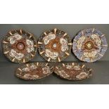 A selection of Alhambrian Majolica plates