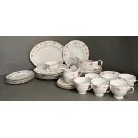 A part Royal Osbourne white mist dinner and tea service