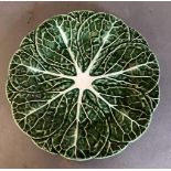 A Cabbage ware side plate
