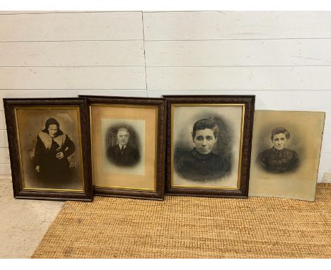 Four Victorian portrait
