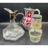 A selection of jugs and glassware