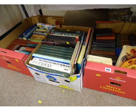 Three boxes of vintage and other books