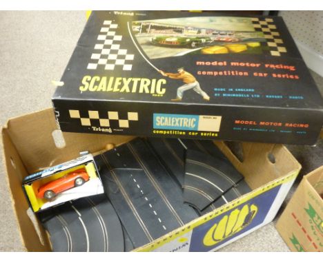 Vintage boxed Scalextric by Triang etc