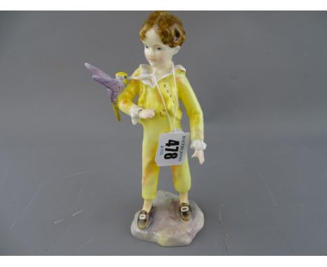 F G Doughty Royal Worcester figurine 'Parakeet', no. 3087