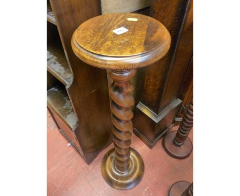 Planter stand with barley twist column