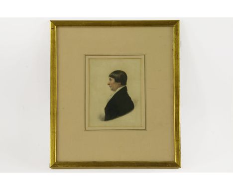 Frederick Frith (1819-1871)PORTRAIT OF A GENTLEMAN IN PROFILESigned l.r., watercolour15.5 x 12cm